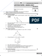 Maharashtra SSC Board Geometry Question Paper 2017 PDF