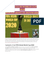 Fifa Eclub World Cup 2020