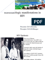 Rheumatologic Manifestations in HIV