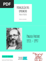 PEDAGOGIA DEL OPRIMIDO Paulo Freire Teor