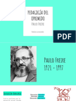 PEDAGOGIA DEL OPRIMIDO Paulo Freire Teor