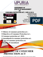 LAM Assignment On Consumer Protection Act (Group - 5)