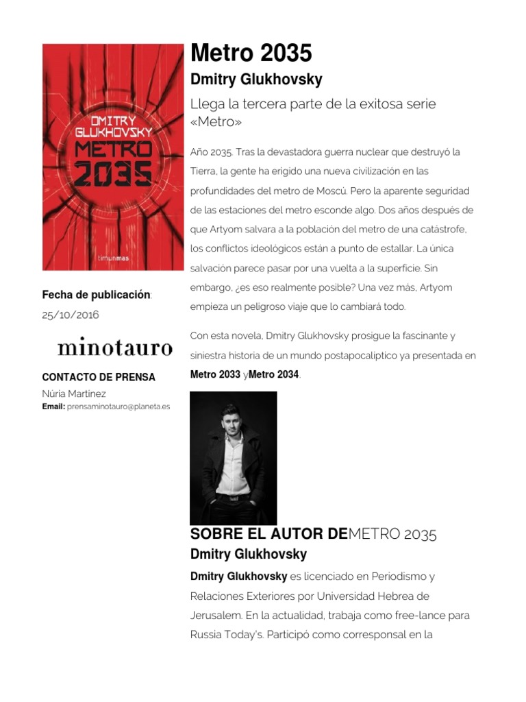 Metro 2035 PDF PDF