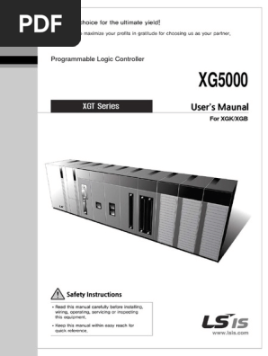 XG5000 PLC User Manual Overview | PDF | Programmable Logic