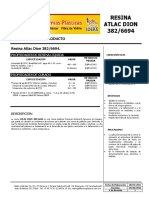 Resina Atlac Dion 382/6694 propiedades y aplicaciones