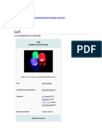 Historia y aplicaciones del LED