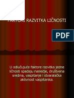 Faktori Razvoja Licnosti