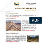PROMO CUSCO DE AVENTURA - 5 DIAS - 4 NOCHES 2020