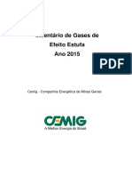 Relatorio Inventário - CEMIG - 2015 PDF
