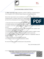 Carta de Seguridad Estructural