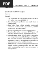 JMD Oils: Deciding On A Growth Strategy