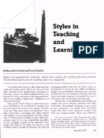Styles in teaching and learning Fischer y Fischer.pdf