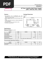 STK4191V Amplifier Datasheet | PDF | Power Supply | Amplifier
