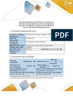 Guía de Actividades y Rúbrica de Evaluación - Fase 1 - Reconocimiento Del Curso PDF