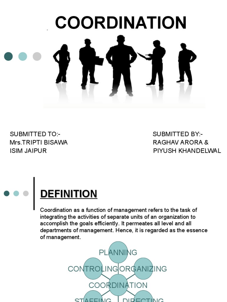 Coordination PPT by Iiim Guys PDF