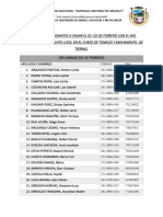 Lista estudiantes viaje túneles movimiento tierra