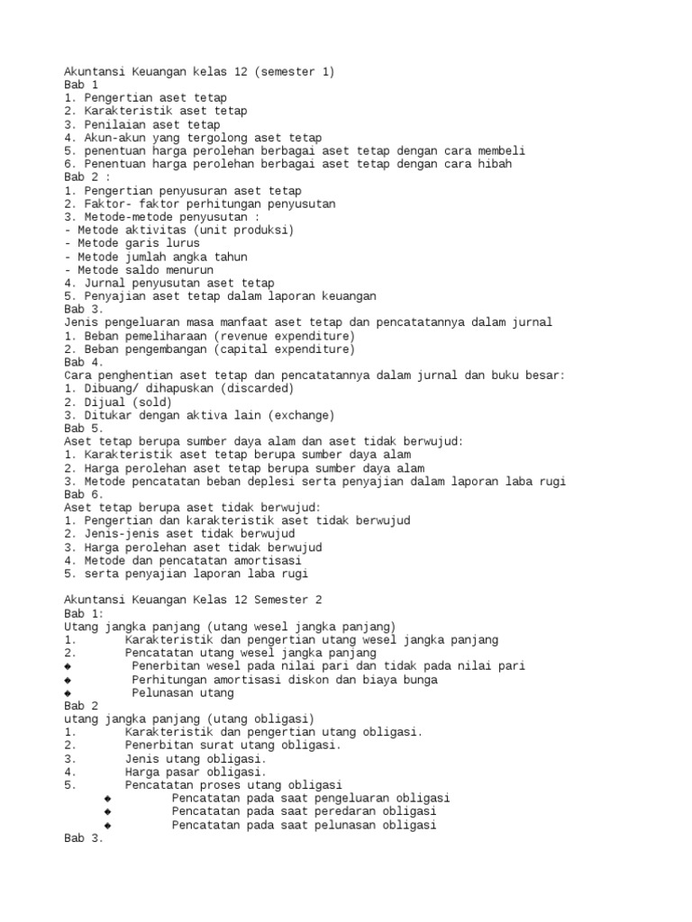 Materi Akuntansi Kelas 12 Pdf