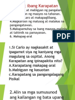 Mga Ibat Ibang Karapatan