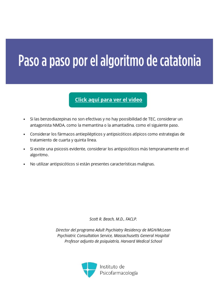 Manejo de Catatonia Maligna | PDF | Antipsicótico | Benzodiazepinas