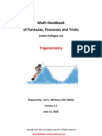 Math Handbook Formulas Trigonometry by Earl Whitney