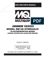 EM 120 Manual de Partes y Operaciones (Revision 1) Año 2019 Ingles PDF
