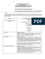 Estructura Del Protocolo de Investigacion