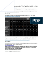 Archiving Super Audio CDs (SACDs) With A PS3