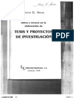 6mitos y Errores en La Elaboración de Tesis y Proyectos