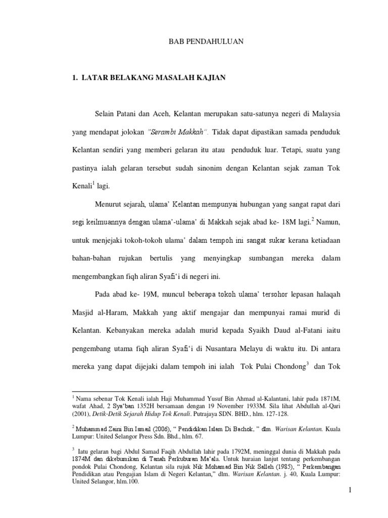 Konlflik Kaum Tua Dan Kaum Muda Di Kelantan Pdf Pdf