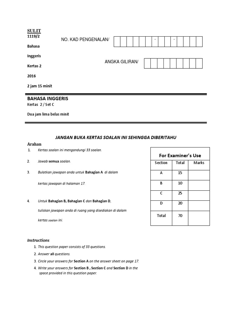 2016 Selangor English Spm Paper 2 Pdf Rhinoceros Chocolate