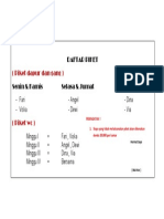 Daftar Piket Kos