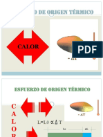 Esfuerzos térmicos en barras articuladas