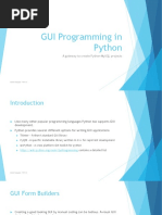 GUI Programming in Python