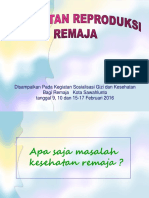 Kesehatan Reproduksi Remaja