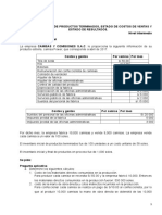 Semana 04 CASO 3 ESTADO DE COSTO DE PRODUCTOS TERMINADOS, ESTADO DE COSTOS DE VENTAS Y ESTADO DE RESULTADOS.