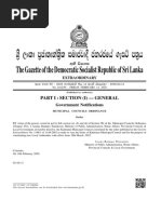 Extraordinary Gazette - Sainthamaruthu Urban Council