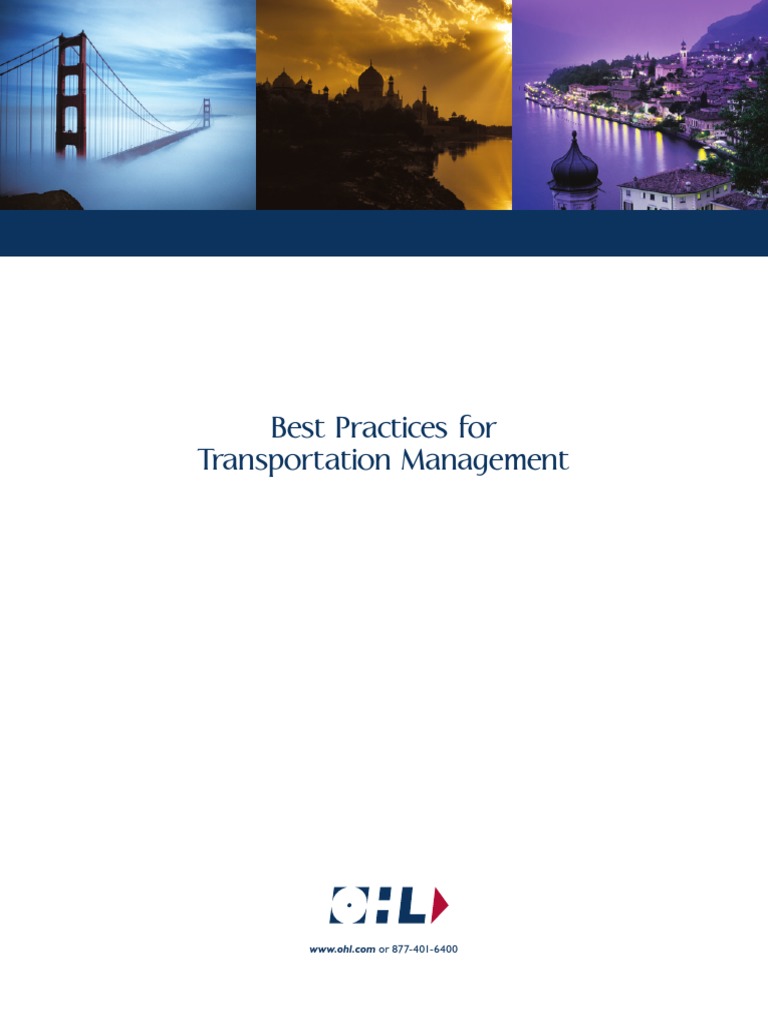 Best Practices For Transportation Management PDF Cargo Supply