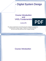 ECE 331 - Digital System Design: Course Introduction and VHDL Fundamentals