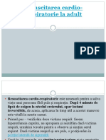 Resuscitarea Cardio-Respiratorie La Adult