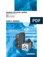 Accurax G5 servo system user manual