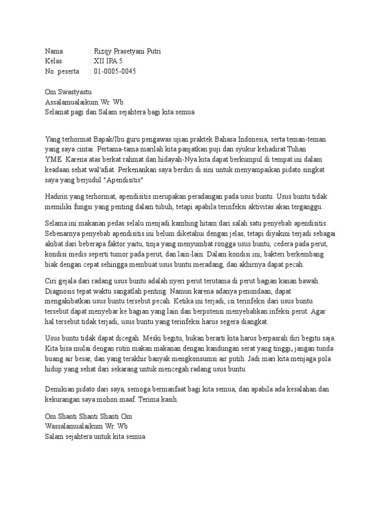 Pidato Tema Kesehatan PDF