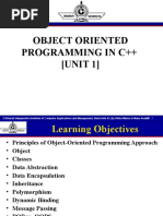 OOPs in C++ UNIT-I
