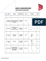 Harbour Master Building Sanitary Fittings & Switch Sockets Schedule