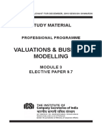 VALUATIONS AND BUSINESS MODELLING Notes