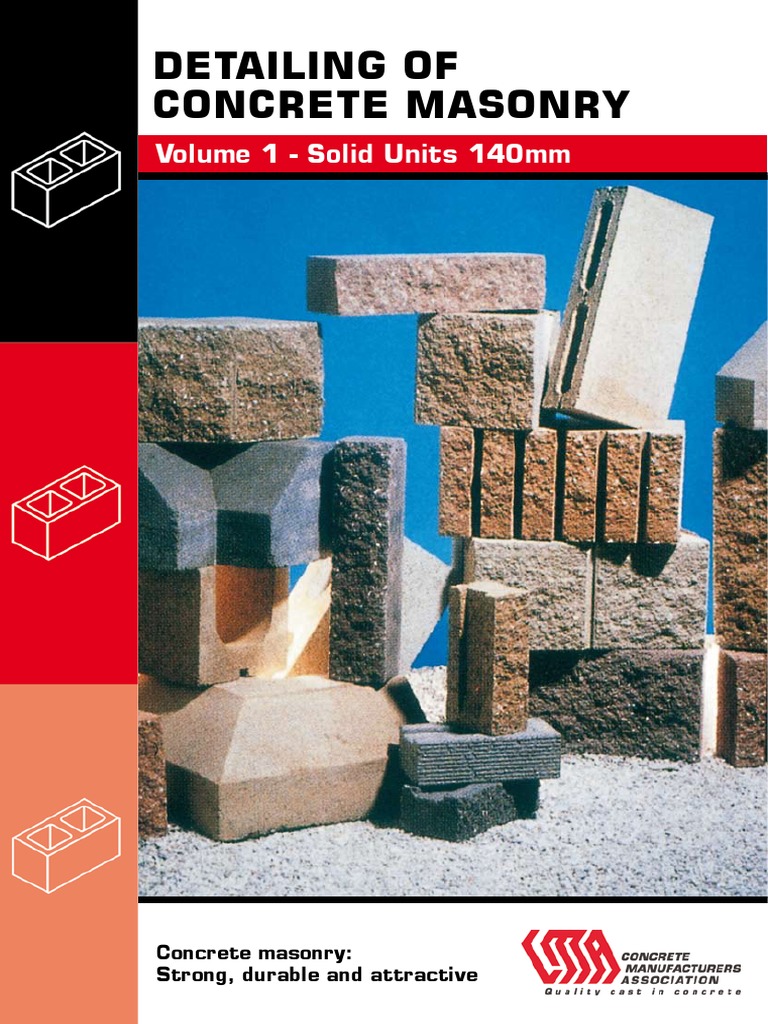 Detailing of Concrete Masonry-Solid-Units-140mm | PDF | Masonry | Wall