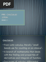 Pre - Calculus (Stem)