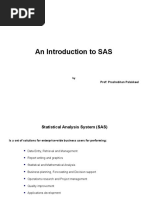 An Introduction To SAS: SAS Environment and Concepts of Libraries