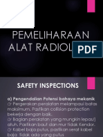 Pemeliharaan Alat Radiologi