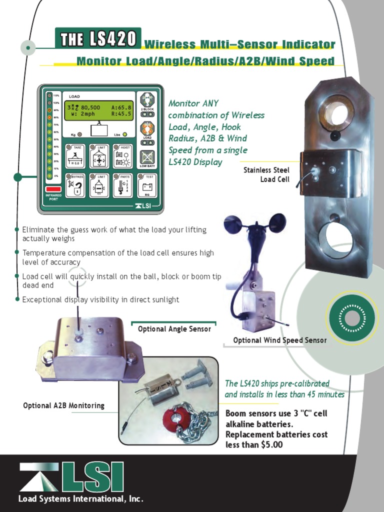 LS420 Web | PDF | Sensor | Electricity