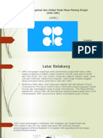 Sejarah Peminatan Opec